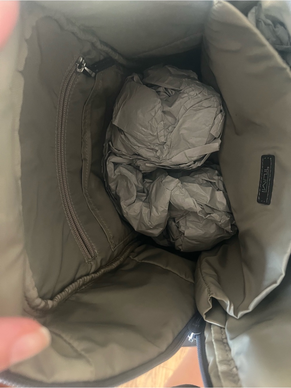Tumi Gray Nylon Travel Backpack - Picture 4 of 5